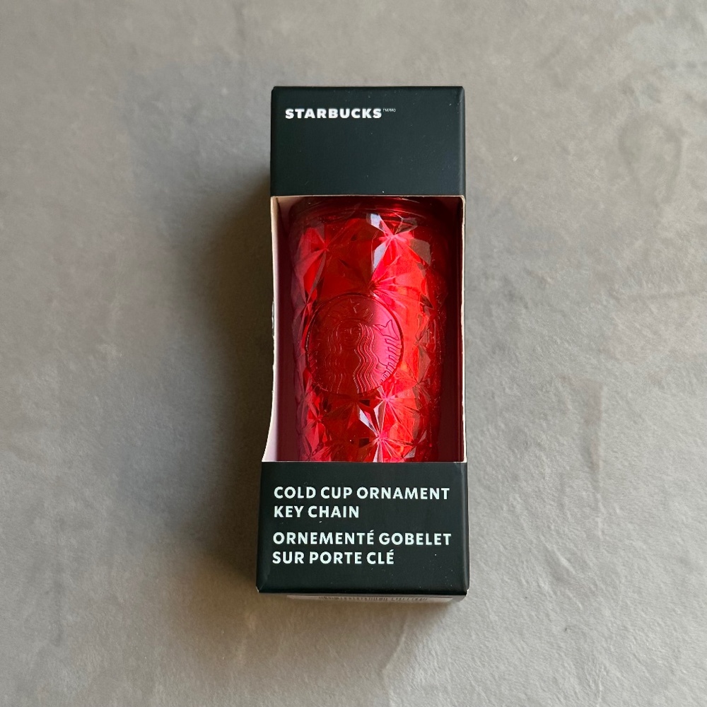 Starbucks Red Jeweled Keychain/Ornament Holiday 2023